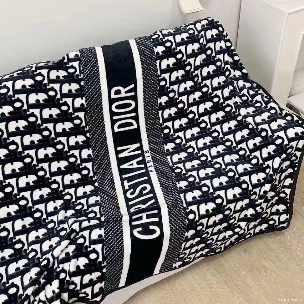 BLANKET OBLIQUE FLEECE THROW 0708